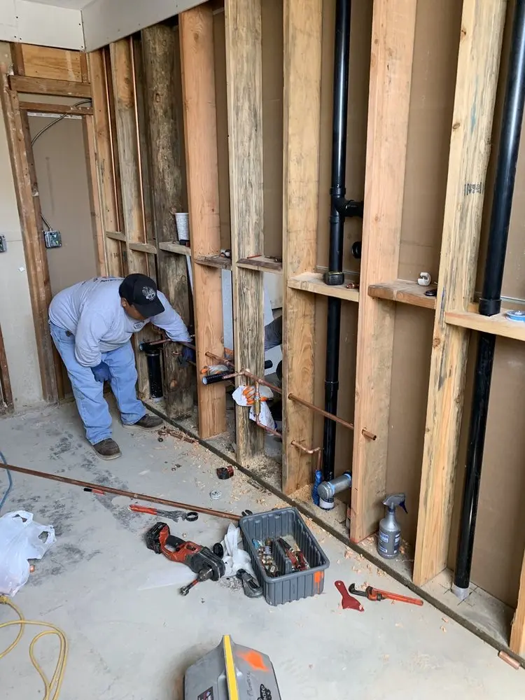 Commercial rough-in plumbing for Water Heater Replacement in Wilmington